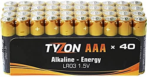 Lot de 40 Piles alcalines AAA 1,5 V. Fiche Technique et Prix au Maroc
