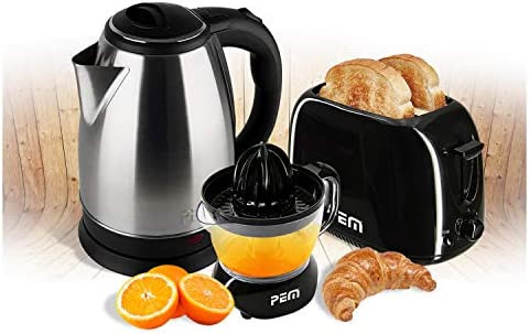 PEM KT-360 Kit petit déjeuner, INOX Noir Fiche Technique et Prix au Maroc