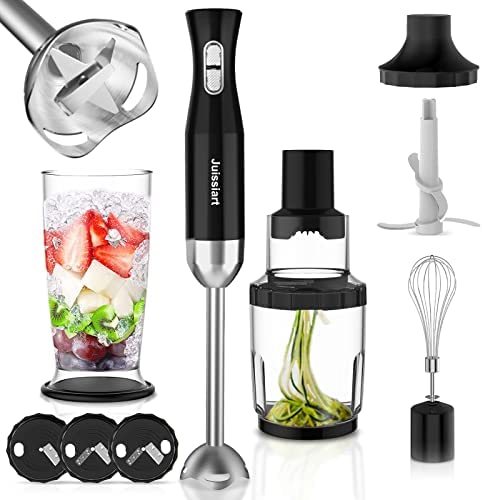 Mixeur Plongeant Professionnel 800W avec Hachoir / Mélangeur / Tasse Jaugée / Hachoir à Vis pour la Congélation des Fruits, des Milkshakes, de la Boue, des Sauces Fiche Technique et Prix au Maroc