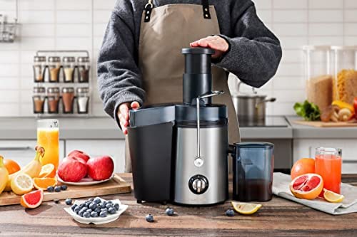 Presse-agrumes - pour fruits et légumes - extracteur de jus - acier inoxydable - puissant moteur de 450W Modèle SP-PEJ1000 - modèle Fiche Technique et Prix au Maroc