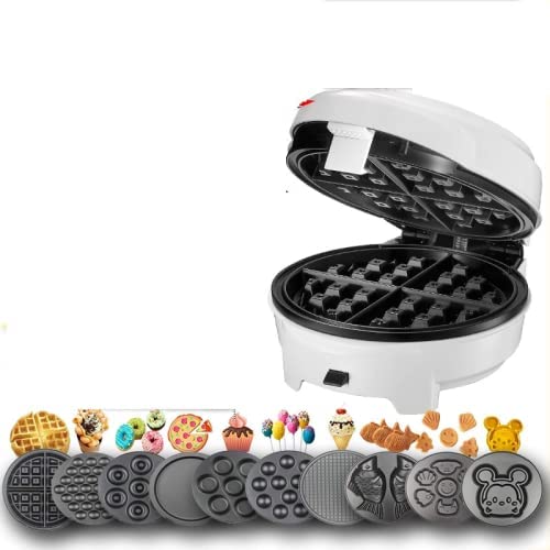 FIBVGFXD Appareil À Croque-Monsieur，Gaufrier Multifonctionnel ， Machine À Gaufres Électrique Multifonctionnelle 220 V Machine À Gaufres De Poisson Donut Gâteau Domestique （Choisissez 10 Assiettes） Fiche Technique et Prix au Maroc
