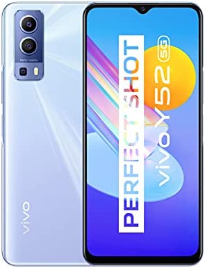 VIVO Y52 5G Smartphone,4 Go + 128 Go, Objectif Principal de 48 Mpx+Appareil Photo Frontal de 8 Mpx, Batterie 5000 mAh, Charge Rapide 18 W (Polar Blue) Fiche Technique et Prix au Maroc