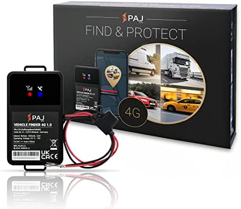 PAJ GPS Professional Finder 4G -Tracker GPS 4G dernière Technologie -Traceur GPS Voiture, camions et Plus - Marque Allemande -Traceur GPS Espion en Temps réel avec Connexion directe à la Batterie Fiche Technique et Prix au Maroc