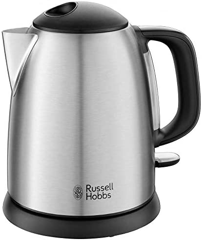 Russell Hobbs Bouilloire Compacte 1L, Ebullition Rapide, Filtre Anti-Calcaire Amovible, Lavable, Niveau d'Eau Visible - 24991-70 Adventure Fiche Technique et Prix au Maroc