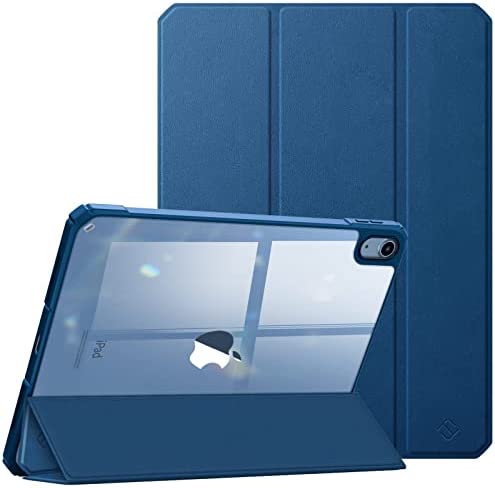 FINTIE Coque pour iPad 10ème Génération 10.9 Pouces 2022 - Coque Arrière Rigide et Transparente Claire, Housse avec Bords Antichoc Etui Veille / Réveil Automatique, Bleu Marine Fiche Technique et Prix au Maroc