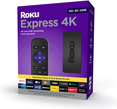 Roku Express Lecteur multimédia 4K, HD/4K/HDR en Streaming, Fonctionne Uniquement en Allemagne Fiche Technique et Prix au Maroc