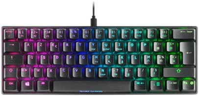 Mars Gaming MKMINIBFR, Clavier Mécanique Ultra-compact, Full RGB Chroma, Switch OUTEMU PRO Blue, Noir, Langue Française Fiche Technique et Prix au Maroc