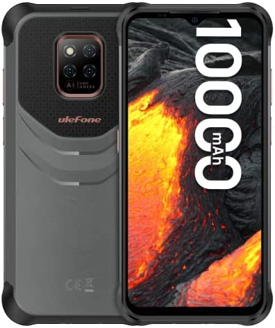 Ulefone Android 12 Smartphone Incassable 4G, Power Armor 14 Pro 10000mAh 6Go+128Go Écran 6,52 Pouces,Double SIM 5G WiFi OTG/NFC/GPS Telephone Portable Debloque Fiche Technique et Prix au Maroc