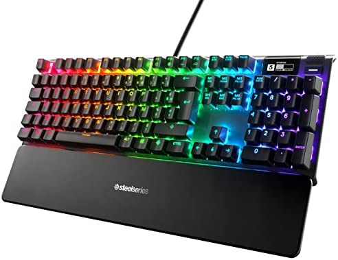 SteelSeries Apex Pro – Clavier de Gaming Mécanique – Switch à Technologie OmniPoint – Écran OLED Display – Agencement Français AZERTY Fiche Technique et Prix au Maroc