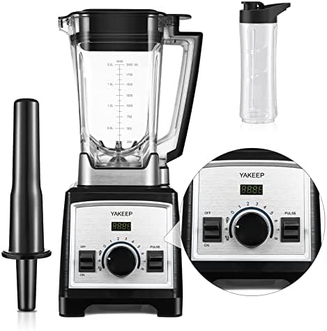Blender Mixeur Multifonctions 2000W, Blender Smoothie/Soupe Puissant, 2L Grande Capacité, 8 Vitesses, 8 Lames Améliorées, 3 Programmes Prédéfinis, Amovible, Facile à Nettoyer, Livré avec une Tasse Fiche Technique et Prix au Maroc