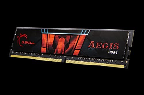 G.Skill Barrette mémoire RAM 16 Go DIMM DDR4 Aegis PC4-24000 (3000 MHz) (Noir et Rouge) Fiche Technique et Prix au Maroc