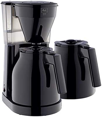 Melitta 6762893 Cafetière Filtre avec 2 Verseuses Isothermes, Easy Therm II, 1023-06, Noir Fiche Technique et Prix au Maroc