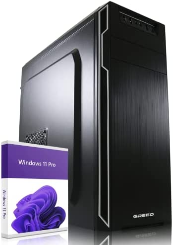 GREED® Intel Core i7 4790 Multimedia PC - Ordinateur rapide pour le bureau et le home office - Ordinateur avec 4,0 GHZ - 16GB RAM - 240GB SSD + 1TB HDD - DVD+RW - USB3.0 - WLAN - Windows 11 Pro inclus Fiche Technique et Prix au Maroc