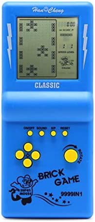 HLF 3,5 Pouces Grand écran Brique Console de Jeu Bloc de Construction Jeu de Course / Jeu de réservoir intégré 23 Jeux Classiques Puzzle nostalgique (Bleu) Fiche Technique et Prix au Maroc