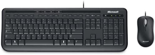 Microsoft – Wired Desktop 600 – Ensemble clavier et souris filaire, compatible Windows et macOS (Clavier AZERTY français) – Noir (APB-00007) Fiche Technique et Prix au Maroc