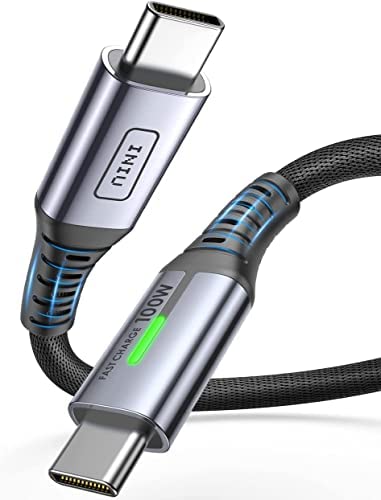 INIU Câble USB C, [100W/2m] Câble USB C vers USB C Charge Rapide, Type C Cable PD 5A QC 4.0 pour iPad Air MacBook Pro 2020 Samsung Galaxy S22 Ultra Switch PS5 Google Pixel Steam Deck Huawei Xiaomi Fiche Technique et Prix au Maroc