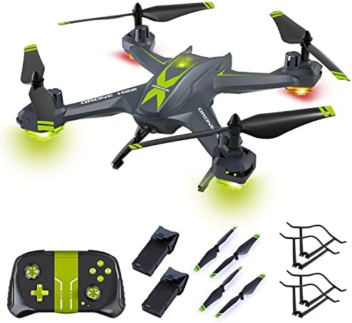 Drone FPV avec Camera HD pour Enfant,Quadricoptère Télécommandé avec Mode sans Tête,360°Flips et 2 Batteries Longue durée de vol,Jouets Cadeau pour Enfants Débutant Fiche Technique et Prix au Maroc