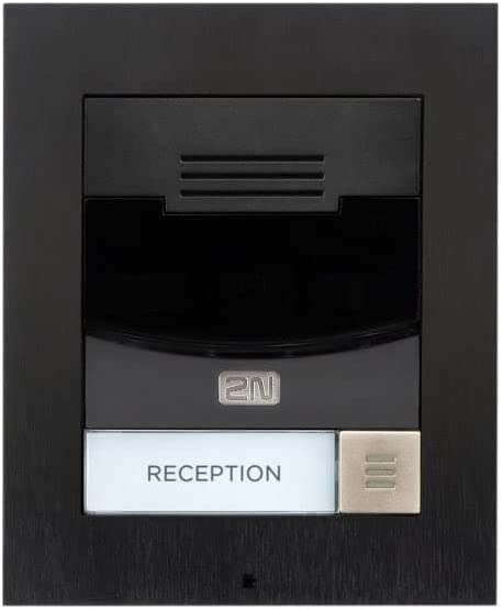 2N IP Solo Surface NoCam Black Station de porte réseau 1 bouton d'appel sans caméra IK08 IP54 Noir Montage en saillie Fiche Technique et Prix au Maroc