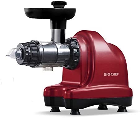 Extracteur de Jus BioChef Axis Cold Press Juicer - Extracteur Masticateur Horizontal pour Herbe de Blé, Fruits et Légumes avec 20 ans de Garantie BioChef (rouge) Fiche Technique et Prix au Maroc