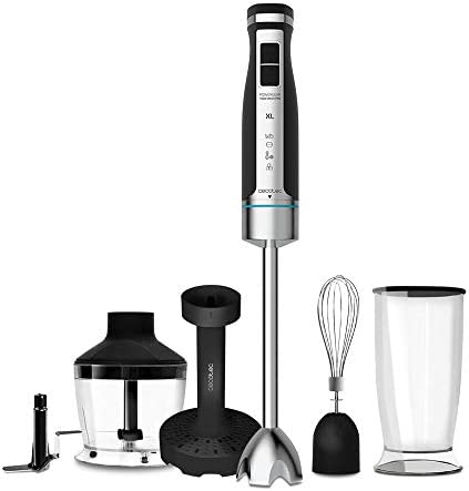 Cecotec Mixeur Plongeant PowerGear 1500 XL Mash Pro. 1500 W de puissance, Pied XL extra-long, Lames X-Blades en titanium, 21 Vitesses et Fonction Turbo Fiche Technique et Prix au Maroc