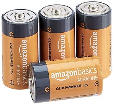 Amazon Basics Piles alcalines C 1,5 V pour le quotidien - Lot de 4 (le visuel peut différer) Fiche Technique et Prix au Maroc