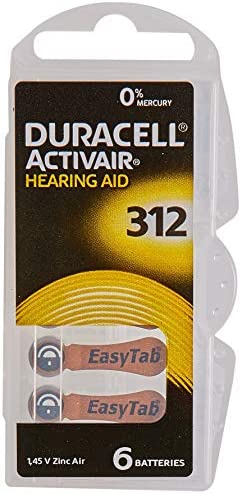 Duracell Easytab/Activair Type 312 pour Appareils Auditifs Zinc Air P312 PR41 ZL3 - Lot de 60 Fiche Technique et Prix au Maroc