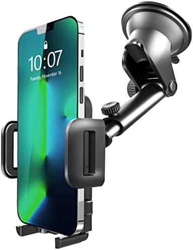 GVTECH Support de téléphone de Voiture, Support de Tableau de Bord, Universel Rotatif à 360 °, Bras Extensible avec Un Bouton de déverrouillage pour iPhone 11 12 Pro Max XS Max XR X 8 Plus, Samsung Fiche Technique et Prix au Maroc