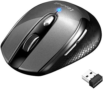 LeadsaiL Souris sans Fil, Souris Optique Ergonomique, Souris D'ordinateur 2.4G, Souris D'ordinateur Portable avec Récepteur Nano USB, Clic Silencieux, 1600 DPI, 6 Boutons pour PC MacBook Chromebook Fiche Technique et Prix au Maroc