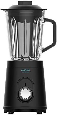 Cecotec Mixeur-Blender Power Black Titanium 1000. 1000 W, Lame de 6 Feuilles revêtues en Titane Noir, Bol en Verre fondu d’1,5 L Fiche Technique et Prix au Maroc