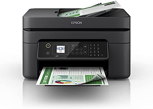 Epson Workforce WF-2840DWF Imprimante Multifonction 4 en 1 Jet d'encre (Scanner, photocopie, fax, WiFi, ADF, Duplex Individuel, Format A4) Amazon Dash Replenishment Noir Fiche Technique et Prix au Maroc