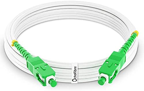 Octofibre - Câble Fibre Optique Orange SFR Bouygues - 3m - Renforcée Avec Blindage Kevlar - Rallonge/Jarretiere Fibre Optique - SC APC vers SC APC - Garantie 10 Ans Fiche Technique et Prix au Maroc