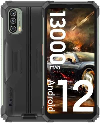 Blackview BV7100(2022) Téléphone Portable Incassable, 13000mAh(33W) 10Go+128Go/SD-1To, Android 12 Helio G85, Écran 6.58''FHD+,12MP+8MP,Smartphone Étanche,NFC/Fingerprint/4G Dual SIM/Face ID/GPS Fiche Technique et Prix au Maroc