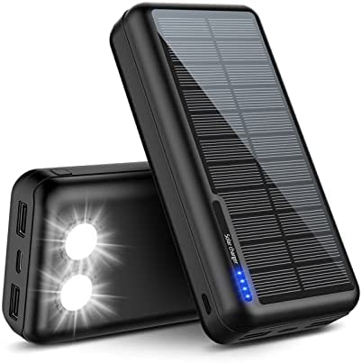 Chargeur Solaire Power Bank 26800mAh: Portable Batterie Externe avec 2 USB & Lampe Poche LEDOutdoor Camping pour Téléphone Tablettes Fiche Technique et Prix au Maroc