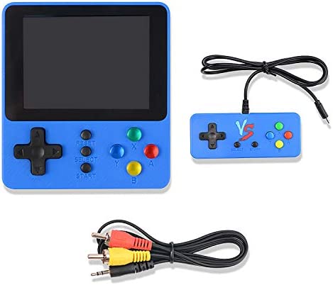 Colmanda Console de Jeu 3 Pouces, Console de Jeu Retro, Écran Couleur avec 500 Jeux Classiques, Prend en Charge la Connexion de TV, Chargement USB(Bleu) Fiche Technique et Prix au Maroc
