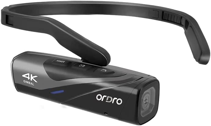 ORDRO Caméra Portable EP8, UHD 4K 60fps avec Capteur 1/2.8", Capture POV, Stabilisateur de Cardan 2 Axes, WiFi 2,4/5G, Charge Rapide de USB Type C, idéal pour Les Voyages en Vlog (Noir) Fiche Technique et Prix au Maroc