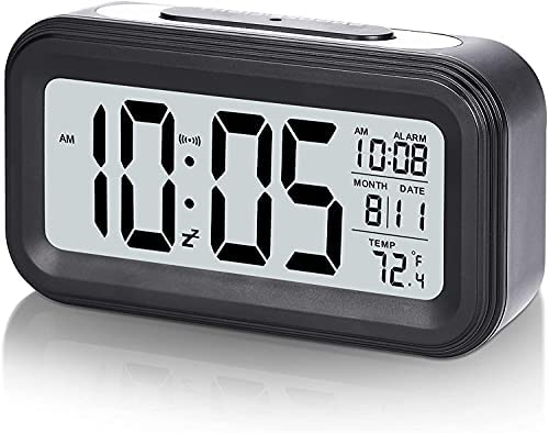Réveil numérique, Horloge Numérique Réveil à Pile Silencieux pour Enfants Adultes Grand écran LED Température Calendrier, Reveil de Voyage avec Veilleuse Snooze Fonction Fiche Technique et Prix au Maroc