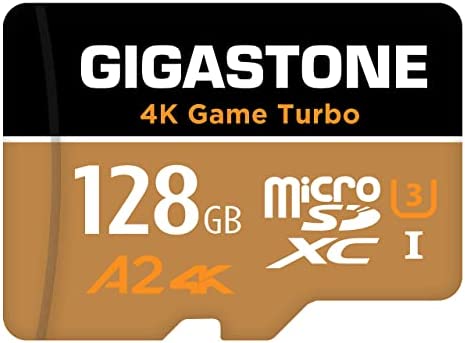 [5 Ans Récupération de données Gratuite] Gigastone Carte Mémoire 128 Go 4K Game Turbo, Professionnel pour GoPro Drone DJI Switch, Vitesse 100 Mo/s. A2 U3 V30 Carte Micro SDXC avec Adaptateur SD. Fiche Technique et Prix au Maroc