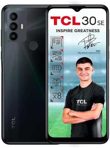 TCL 30SE - Smartphone 128GB, 4GB RAM, Dual Sim, Space Grey Fiche Technique et Prix au Maroc