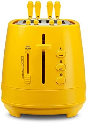 Dè Longhi CTLAP2203 Grille-pain avec pinces 550 W jaune Fiche Technique et Prix au Maroc