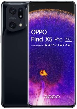 OPPO Find X5 Pro – Smartphone 5G, 12 Go RAM + 256 Go, Écran 6,7'' AMOLED WQHD+ 120Hz, 1 Milliard de Couleurs, 2 Capteurs Sony 50 MP, Stablisation Optique 5-Axes, 5000 mAh, IP68, Noir [version FR] Fiche Technique et Prix au Maroc