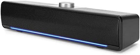 Barres de Son, 3W 2.0 Canaux Mini Enceintes Soundbar Multimédia Portable avec DSP Bass Technology pour Home Cinéma, TV, PC, etc.(Noir) Fiche Technique et Prix au Maroc