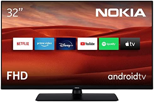 Nokia Smart TV - 32" (80 cm) Android TV (Full HD, HDR10, DVB-C/S2/T2, Netflix, Prime Video, Disney+) Fiche Technique et Prix au Maroc