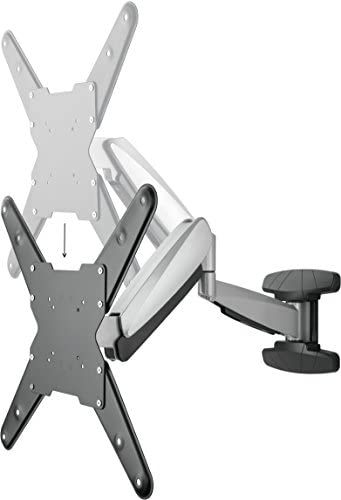 SCHWAIGER -9444- Support TV Mural | inclinable, pivotant | 58-140 cm | 23-55 Pouces | Support pour LED 4K OLED | Charge Max. 30 kg | Distance au Mur jusqu'à 59,5 cm | Norme VESA Max. 400x400 | Noir Fiche Technique et Prix au Maroc