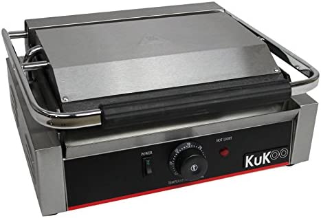 KuKoo – Machine à Panini Professionnel, Grill plaques Rainurées 2,2kW Panini, Sandwich, Poisson, Croque Monsieur , .... Fiche Technique et Prix au Maroc