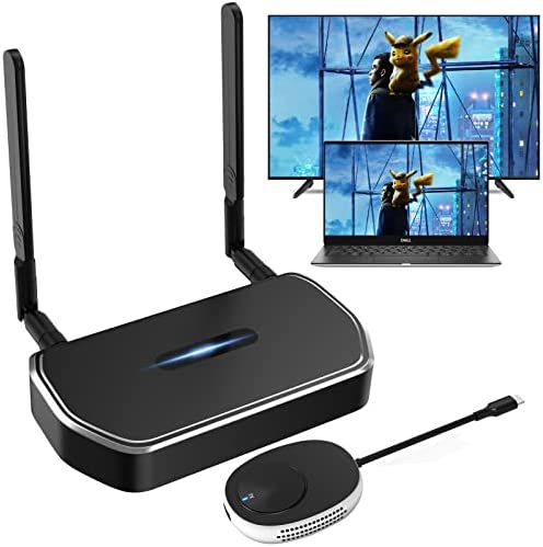 Émetteur et Récepteur HDMI sans Fil 5G, 4K HDMI sans Fil Ultra HD 164FT/50M, Lecteur de Streaming Audio Vidéo, pour Laptop/PC/Camera vers HDTV/Projector/Monitor Fiche Technique et Prix au Maroc
