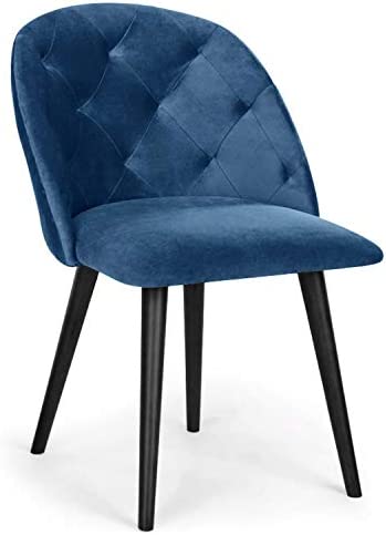 Menzzo Honor Chaise matelassée, Velours, Bleu, Taille Unique Fiche Technique et Prix au Maroc