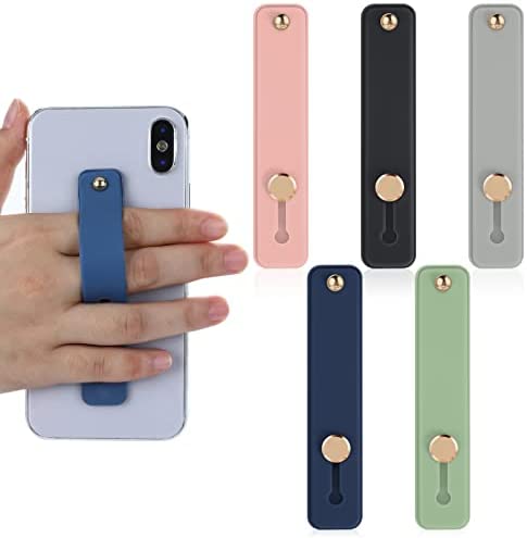Molain Téléphone Boucle Doigt Titulaire, Support de poignée de téléphone 5 piècesDoigt Téléphone Portable Grip Sangle de téléphone en Silicone Support de téléphone Portable télescopique(5 Couleurs) Fiche Technique et Prix au Maroc