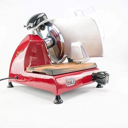 Palatina Werkstat ® Berkel Red Line 220 | Trancheuse / trancheuse professionnelle avec broyeur intégré | rouge | + Planche à découper en bois de baril | Prix de vente: 1049,- € Fiche Technique et Prix au Maroc