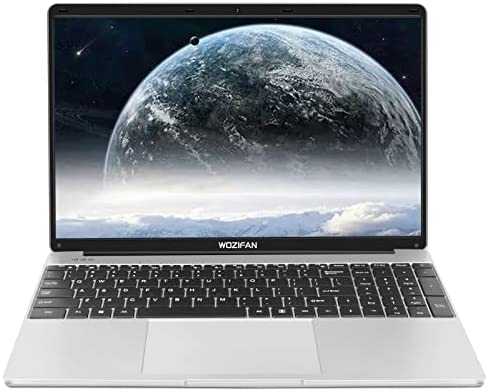 WOZIFAN PC Portable 15.6" Windows 10 Intel 128Go ROM Soutien Extension SSD 6Go Ordinateur Portable léger FHD 1080 2.4G+5G WiFi c 4.2 HDMI inclut Souris sans Fil & Autocollant AZERTY-Argent Fiche Technique et Prix au Maroc