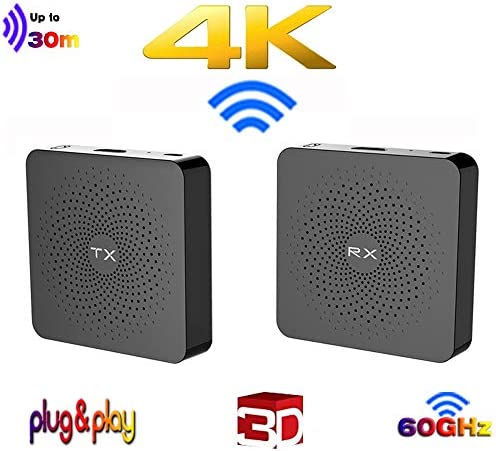 MEASY W2H 4K Adaptateur WirelessHD 4K 30m / 100feet - Kit d'extension de récepteur et d'émetteur HDMI avec 4K @ 30HZ, Prise en Charge 3D Fiche Technique et Prix au Maroc